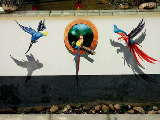 汝南视觉错位-3D墙绘设计