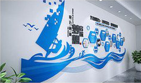 汝南海浪主题文化墙如何设计？