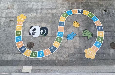 汝南地面游戏彩绘